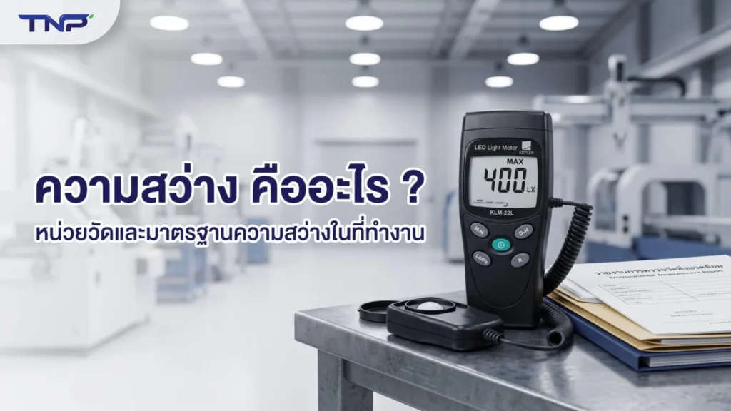 เครื่องวัดความสว่างใช้ตรวจสอบความเข้มของแสงในที่ทำงานและโรงงานอุตสาหกรรมตามมาตรฐานความปลอดภัย