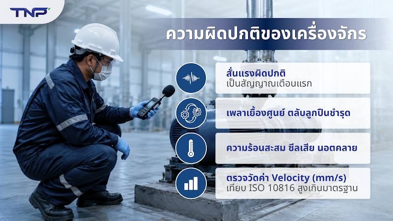 ความผิดปกติที่เครื่องจักรจากการสั่นสะเทือน