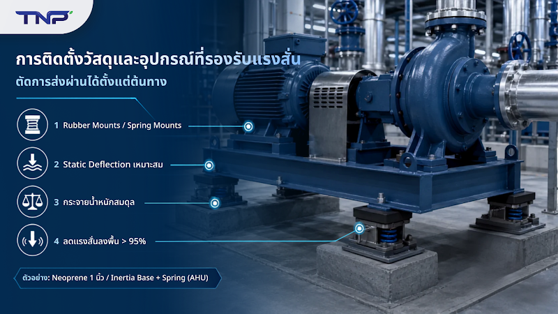 การติดตั้งอุปกรณ์รองรับแรงสั่นสะเทือน